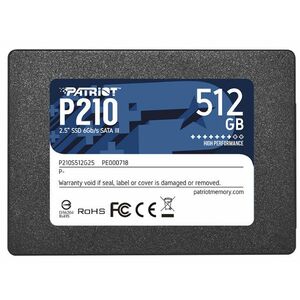 Patriot P210 2.5 SATA SSD - 512GB (P210S512G25) kép