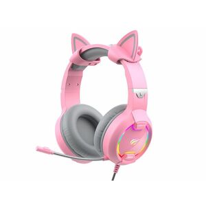 Havit GAMENOTE H2233d RGB Gaming fejhallgató - Pink kép