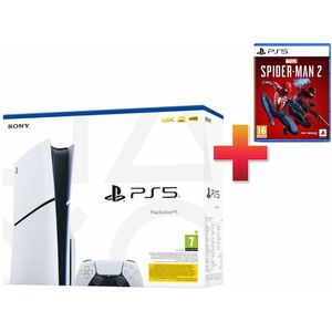 Sony Playstation 5 Slim konzol, 1TB + Spider-man 2 csomag kép