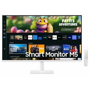 SAMSUNG M5 27 FHD VA Smart monitor (LS27CM501EUXDU) fehér kép