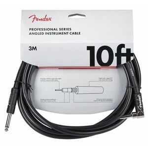 Fender Professional Series 10' Instrument Cable Angled kép