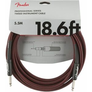 Fender Professional Series 18.6' Instrument Cable Red Tweed kép