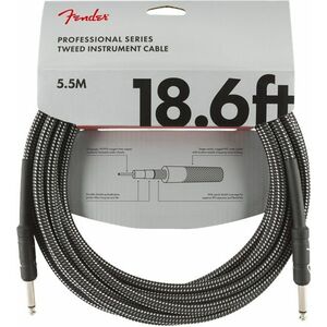 Fender Professional Series 18.6' Instrument Cable Gray Tweed kép