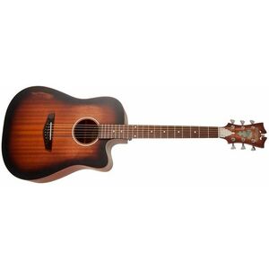 D'Angelico Bowery LS Dreadnought CE Aged Mahogany kép