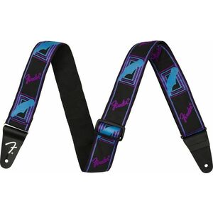 Fender Neon Monogram Strap Purple/Blue kép