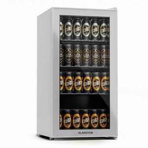 Klarstein Beersafe 74 Slim, hűtőszekrény, 74 liter, 3 polc, panorámás üvegajtó kép