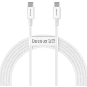 Kábel Baseus Superior Series Cable USB-C to USB-C, 100W, 2m (white) (6953156208469) kép