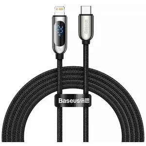 Kábel USB-C cable for Lightning Baseus Display, PD, 20W, 2m (black) kép