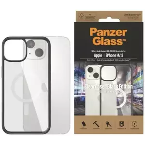 Tok PanzerGlass ClearCase MagSafe iPhone 14/13 6, 1" Antibacterial black 0413 (413) kép