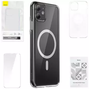 Tok Baseus Phone case Magnetic Crystal Clear for iPhone 11 (transparent) kép