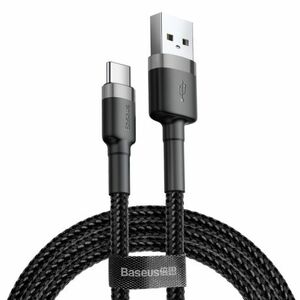 Baseus Cafule kábel USB / USB-C Quick Charge 3.0 2m, fekete/szürke kép