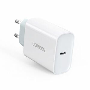 Ugreen Fast hálózati töltő adapter USB-C PD QC 4.0 30W, fehér (70161) kép