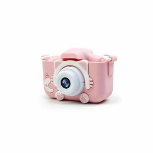 X5S Gyerek kamera 1080P HD színes szilikon borítással pink kép