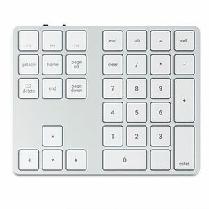 Satechi numerická billentyűzet Bluetooth Extended Keypad Mac számára, ezüst kép