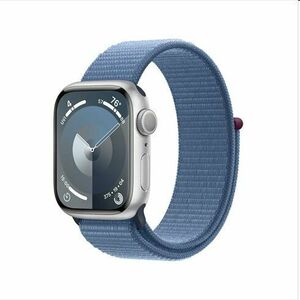 Apple Watch Series 9 GPS 41mm ezüst Aluminium Case Winter Kék Sport Loop-pal kép