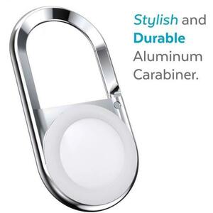 Carabiner AirTag - bright silver/white 142889-9696 kép