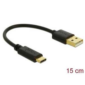 Delock Töltő kábel USB A-típusú - USB Type-C csatlakozó végekkel... kép