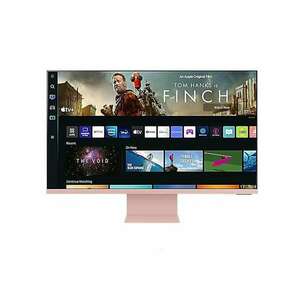 32" Samsung Smart M8 LCD monitor rózsaszín-fehér (LS32BM80PUUXEN) kép