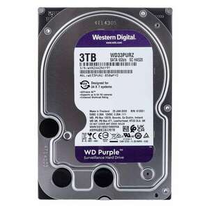 Western Digital Blue Purple 3.5" 3 TB Serial ATA III Belső HDD kép