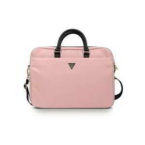 Guess Nylon Traiangle Logo 16" Notebook táska - Rózsaszín kép