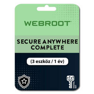 Webroot SecureAnywhere Complete (EU) (3 eszköz / 1 év) (Elektroni... kép