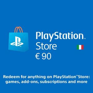 Playstation Network Card (PSN) 90 EUR (Italy) (Digitális kulcs) kép