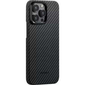 Pitaka MagEZ Case 4 Black / Grey Twill 1500D iPhone 15 Pro Max ké... kép