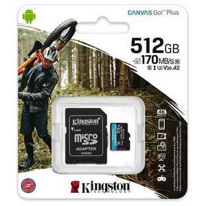 Kingston Memóriakártya + adapter SDCG3/512GB kép