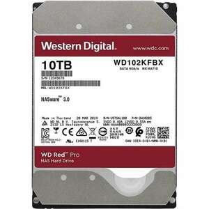 Western Digital 3, 5" 10000GB belső SATAIII 7200RPM 256MB RED PRO... kép