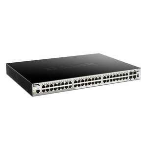 D-Link 48x10/100/1000 PoE + 4x10GbE SFP+ Stackable Switch kép
