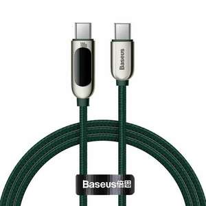 Baseus USB-C – USB-C kábel 100W 1m zöld (CATSK-B06) kép