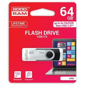 Goodram 64GB UTS3 USB 3.0 Pendrive - Fekete kép