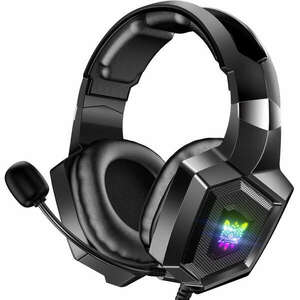 Onikuma K8 RGB Gaming Fejhallgató, Fekete kép