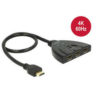 Delock 18600 HDMI Switch - 3 port (3 PC - 1 Kijelző) kép