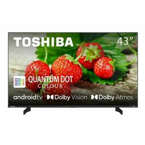 Toshiba 43QA5D63DG 43" 4K UHD Fekete Smart QLED TV kép