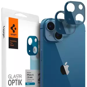 TEMPERED KIJELZŐVÉDŐ FÓLIA Spigen tR Optik 2 Pack, blue - iPhone 13/13 mini (AGL04037) kép