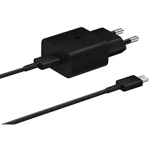 Töltő Samsung EP-T1510XB 15W Fast Charge + USB-C / USB-C black cable (EP-T1510XBEGEU) kép