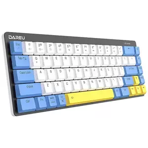 Billentyűzet Wireless mechanical keyboard Dareu EK868 Bluetooth (white&blue&yellow)) kép