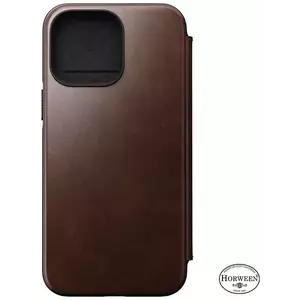 Tok Nomad Leather MagSafe Folio, brown - iPhone 14 Pro Max (NM01233985) kép