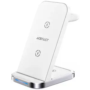 3in1 Qi inductive charger with stand Acefast E15 15W (white) (6974316281986) kép
