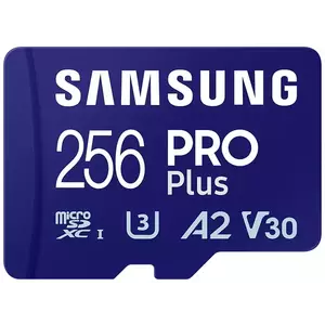 Memóriakártya Samsung micro SDXC 256GB PRO Plus + SD adapter (MB-MD256SA/EU) kép