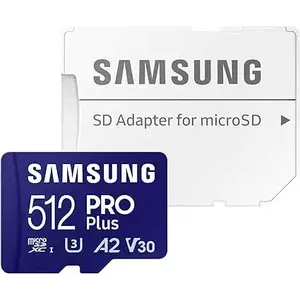 Memóriakártya Samsung micro SDXC 512GB PRO Plus + SD adapter (MB-MD512SA/EU) kép