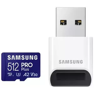 Memóriakártya Samsung micro SDXC 512GB PRO Plus + USB adapter (MB-MD512SB/WW) kép