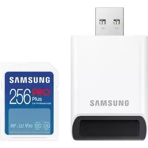 Memóriakártya Samsung SDXC 256GB PRO PLUS + USB adapter (MB-SD256SB/WW) kép