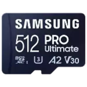 Memóriakártya Samsung PRO Ultimate/micro SDXC/512GB/200MBps/UHS-I U3 / Class 10/+ Adapter/Blue kép