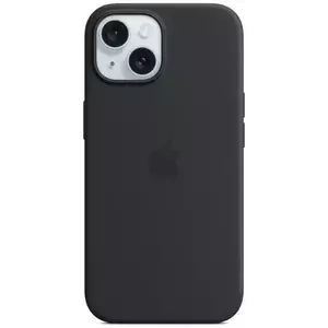Tok Apple iPhone 15+ Silicone Case with MS - Black kép