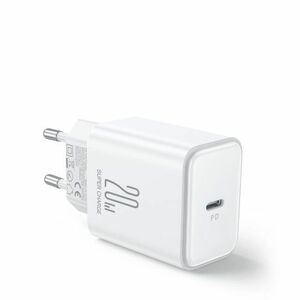 Joyroom JR-TCF06 hálózati töltő adapter USB-C 20W + kábel USB-C, fehér kép