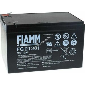 Ólom akku 12V 12Ah (FIAMM) típus FG21202 VDS-minősítéssel (csatlakozó: F2) - Kiárusítás! kép