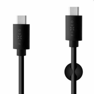 FIXED Adat- és töltőkábel USB-C/USB-C, PD, USB 2.0, 60 W, 2 m, fekete kép