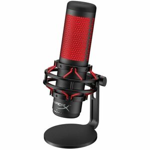 Kingston HyperX QuadCast Asztali Gaming Mikrofon HX-MICQC-BK (4P5P6AA) Fekete-piros kép